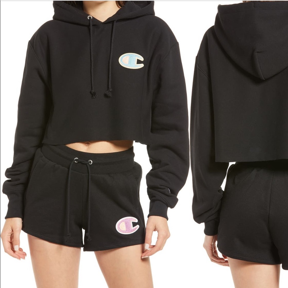 CHAMPION | Cropped Hoodie